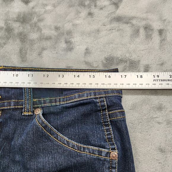 Gloria Vanderbilt Jeans Womens 12 Blue Dark Wash High Rise Bootcut Stretch Denim - Picture 10 of 14